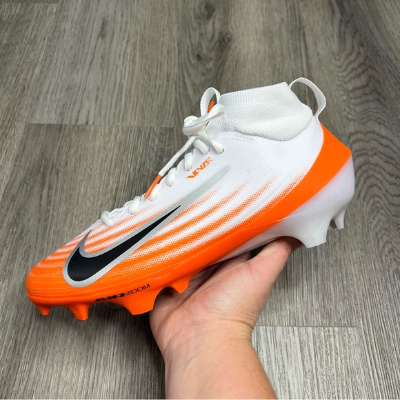 Nike Air Zoom Vapor Pro 1 Mens Size 8 Orange White Football Cleats HM8850-103 - Picture 1 of 9